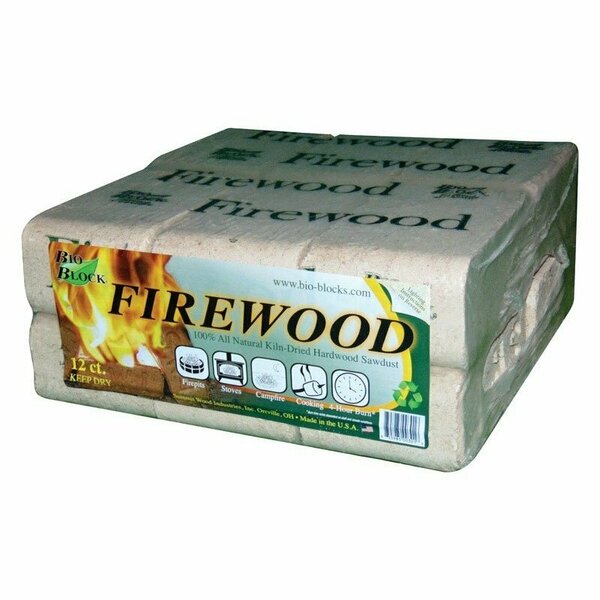 Bio Block FIREWOOD 4HR, 12PK BIO-12A